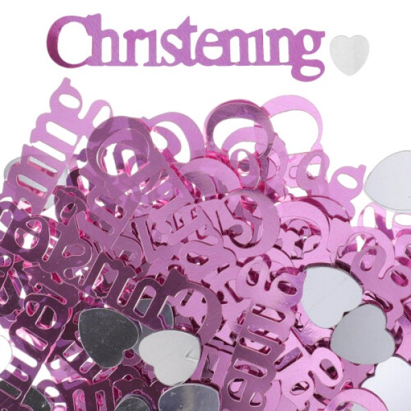 4 Pieces 3 Bags Glitter Confetti for Christening